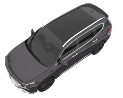 Realistic SUV isolated on transparent background. 3d rendering - illustration png