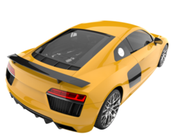 carro esporte isolado em fundo transparente. renderização 3D - ilustração png