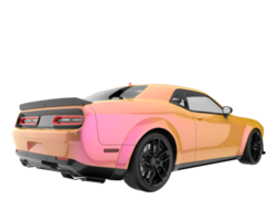 voiture de sport isolée sur fond transparent. rendu 3d - illustration png