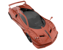 voiture de sport isolée sur fond transparent. rendu 3d - illustration png