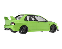 Sport car isolated on transparent background. 3d rendering - illustration png