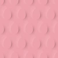 patrón de pascua minimalista con huevos transparentes sobre un fondo rosa vector