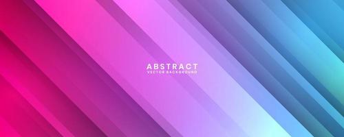 3D blue purple geometric abstract background overlap layer on bright space with cutout decoration. Graphic design element colorful style concept for banner flyer, card, brochure cover, or landing page vector