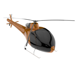 Helicopter isolated on transparent background. 3d rendering - illustration png