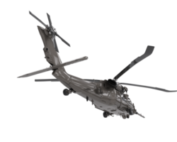 Helicopter isolated on transparent background. 3d rendering - illustration png