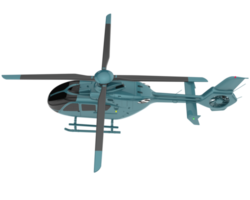 Helicopter isolated on transparent background. 3d rendering - illustration png