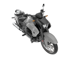 motocicleta aislada sobre fondo transparente. Representación 3d - ilustración png