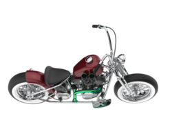 motorcykel isolerat på transparent bakgrund. 3d tolkning - illustration png