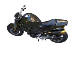 moto isolée sur fond transparent. rendu 3d - illustration png