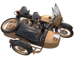 Motorrad isoliert auf transparentem Hintergrund. 3D-Rendering - Abbildung png