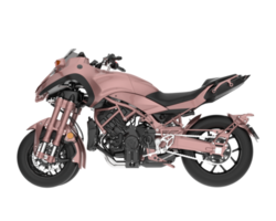 Motorcycle isolated on transparent background. 3d rendering - illustration png