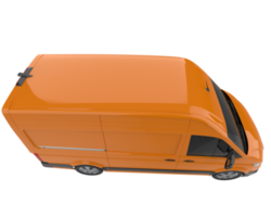 carico furgone isolato su trasparente sfondo. 3d interpretazione - illustrazione png