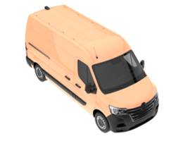 Cargo van isolated on transparent background. 3d rendering - illustration png