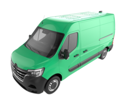Cargo van isolated on transparent background. 3d rendering - illustration png