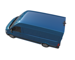 Cargo van isolated on transparent background. 3d rendering - illustration png