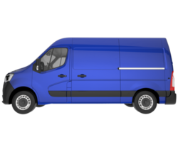 Cargo van isolated on transparent background. 3d rendering - illustration png