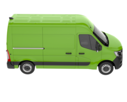 Cargo van isolated on transparent background. 3d rendering - illustration png
