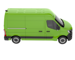 Cargo van isolated on transparent background. 3d rendering - illustration png