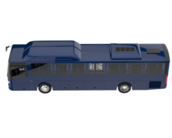 City bus isolated on transparent background. 3d rendering - illustration png