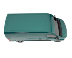 Cargo van isolated on transparent background. 3d rendering - illustration png