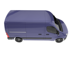 Cargo van isolated on transparent background. 3d rendering - illustration png