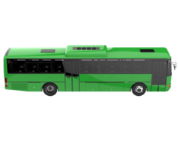 città autobus isolato su trasparente sfondo. 3d interpretazione - illustrazione png