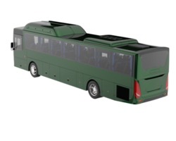 City bus isolated on transparent background. 3d rendering - illustration png