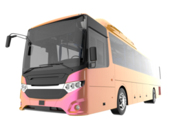 bus de ville isolé sur fond transparent. rendu 3d - illustration png