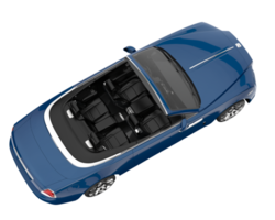 Modern car isolated on transparent background. 3d rendering - illustration png
