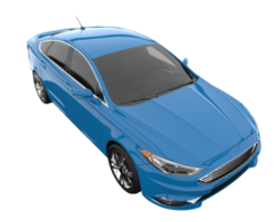 Modern car isolated on transparent background. 3d rendering - illustration png