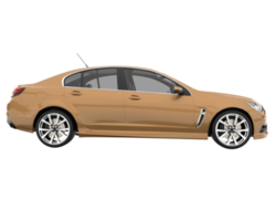 Modern car isolated on transparent background. 3d rendering - illustration png