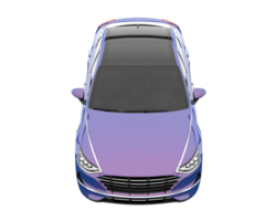 Modern car isolated on transparent background. 3d rendering - illustration png