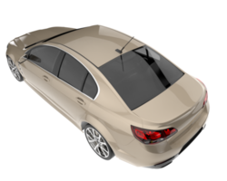 Modern car isolated on transparent background. 3d rendering - illustration png