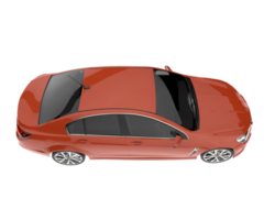 Modern car isolated on transparent background. 3d rendering - illustration png