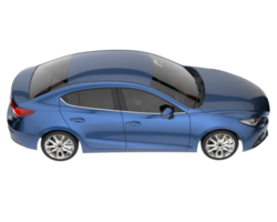 carro moderno isolado em fundo transparente. renderização 3D - ilustração png