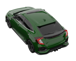 carro moderno isolado em fundo transparente. renderização 3D - ilustração png