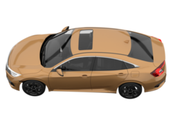 modern auto geïsoleerd Aan transparant achtergrond. 3d renderen - illustratie png