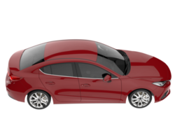 Modern car isolated on transparent background. 3d rendering - illustration png