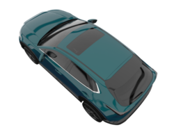 Modern car isolated on transparent background. 3d rendering - illustration png