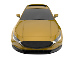 Modern car isolated on transparent background. 3d rendering - illustration png