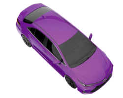 Modern car isolated on transparent background. 3d rendering - illustration png