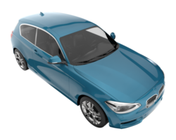 Modern car isolated on transparent background. 3d rendering - illustration png