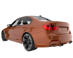 carro moderno isolado em fundo transparente. renderização 3D - ilustração png