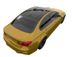 carro moderno isolado em fundo transparente. renderização 3D - ilustração png