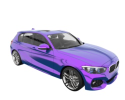 Modern car isolated on transparent background. 3d rendering - illustration png