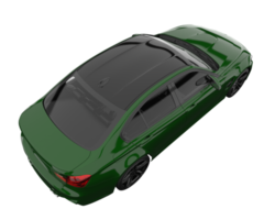 Modern car isolated on transparent background. 3d rendering - illustration png