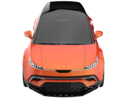 carro moderno isolado em fundo transparente. renderização 3D - ilustração png