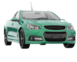 Modern car isolated on transparent background. 3d rendering - illustration png