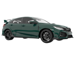 carro moderno isolado em fundo transparente. renderização 3D - ilustração png