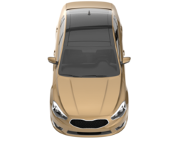 voiture moderne isolée sur fond transparent. rendu 3d - illustration png